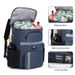 Stylish Insulated Backpack Thermal Lunch Bag For Students Outdoor Picnic Leakproof Cooler Backpack With Multiple Pockets_desvips.com