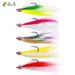 5PCS Fly Fishing Flies Streamer Bucktail Teasers Fishing Hook Fly Hooks Trout Salmon Bass Fly Fishing Lures Fishing Tackle Tools_desvips.com