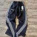 American Style Casual Washed Side Three Stripes Patchwork Comfortable Loose Wide-Leg Straight-Leg Sweatpants Street_desvips.com