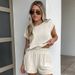 Women's Clothing fashion casual suit niche short sleeved shorts_desvips.com