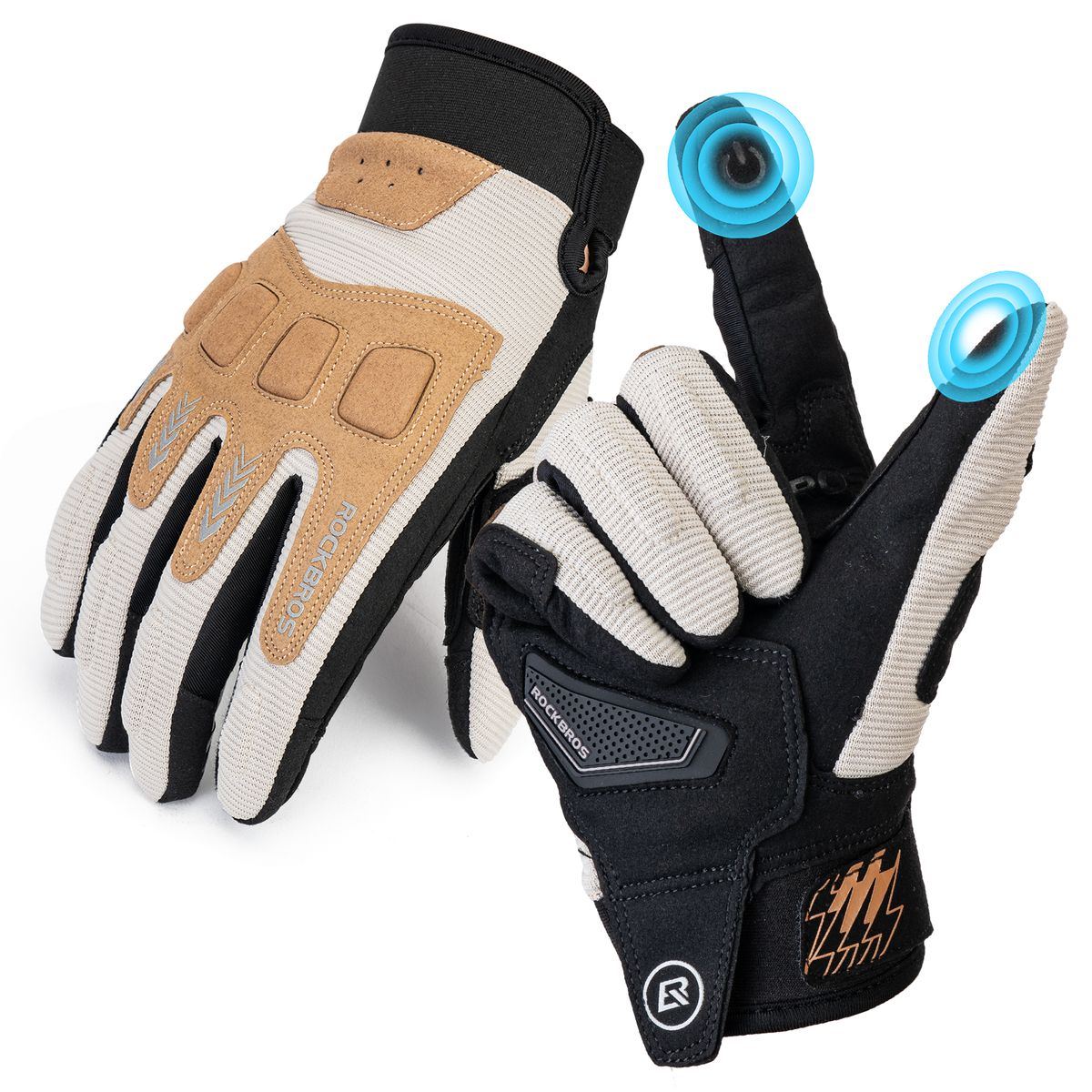 ROCKBROS Motorbike Gloves Motorbike Gloves Touchscreen Non-slip Bike_desvips.com