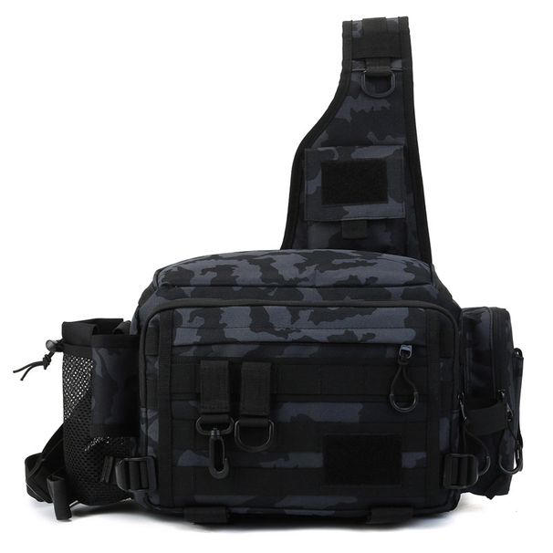 Multi-functional Waist Bag, Crossbody Bag, Large-capacity Fishing Rod Bag, Storage Bag, Fishing Gear Bag, Waterproof Fishing Gear Bag_desvips.com