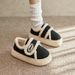 Platform Cotton Shoes Women's 2025 New Winter Fashion Snow Wear Velvet Thermal Bag And Velcro Cotton Shoes Women_desvips.com