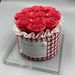 Eternal Small Fragrant Artificial Flower Bouquet In A Hug Bucket With Acrylic Cover Gift Box For Birthday, Girlfriend,_desvips.com