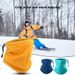 SportLife Soft Neck Warmer Gaiter Solid Color Drawstring Design Fleece Neck Gear For Cycling_desvips.com