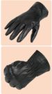 New Men's Sheepskin Winter Outdoor Women's Cycling Black Genuine Leather Gloves Factory_desvips.com
