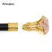 Pink Diamond Type Golden Cane Fashion Decorative Walking Stick Elegant Cosplay Cane Knob Crosier 93cm Performance Stage Cane_desvips.com