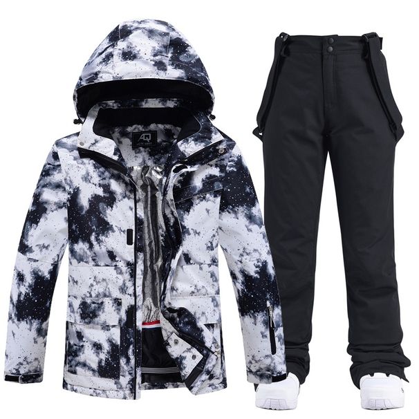 001 Suit For Men Women, Workwear Style, Warm Thickened, Korean Version, Snowboard And Ski Pants Set, New Model_desvips.com