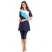 Muslim Swimsuit Women's Short Sleeve Conservative Swimsuit Women's Beach Swimsuit_desvips.com