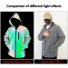 Men's Night Reflective Windproof Hooded Jacket Hip-hop Streetwear Couple Trend Coat For Outdoor Cycling Jogging Safety_desvips.com