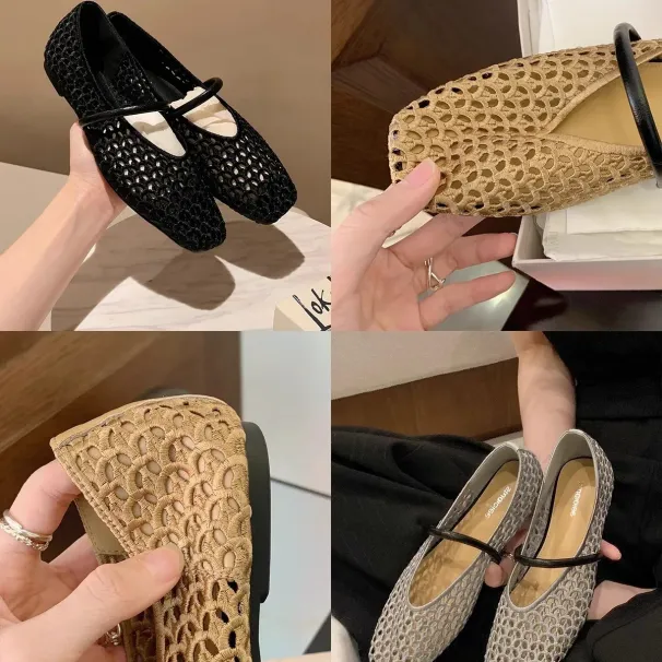 Luxury Sandal Business Formal Stylish Fashion French Square Toe Women Mary Jane Flats Casual Designer Comfortable_desvips.com