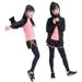 Girls' Quick-Dry Set Fitness Big Kids Yoga Outfit Summer Running Training Sports Gymnastics Tennis Clothes_desvips.com