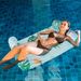 Premium Inflatable Floating Lounger Foldable Mesh Fabric Cover With Adjustable Backrest Quick Dry Design For Pool Lake Beach_desvips.com