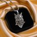 Owl Skull Alloy Pendant Trendy Personalized Viking Titanium Steel Men's Necklace Popular Accessory_desvips.com