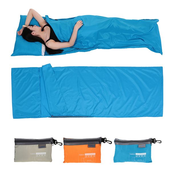TOMSHOO 70*210CM Portable Sleeping Bag Outdoor Travel Camping Hiking Polyester Pongee Healthy Sleeping Bag Liner With Pi_desvips.com