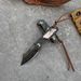 Cross-Border New Damascus Steel Small High Hardness Portable Pocket Folding Fruit Knife_desvips.com