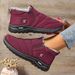 Women's Cozy Fleece-Lined Winter Boots - Slip-On Casual Shoes With Non-Slip Rubber Sole For Indoor & Outdoor Comfort_desvips.com