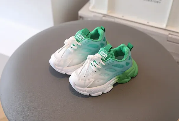 Girls Boys Unisex Mixed Colors Breathable Platform Sneakers 2024 Children Casual Mesh Light Weight Cutefeet Kids Sports_desvips.com