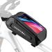 ROCKBROS Bicycle Bag, 1.7L Handlebar Bag or Frame Bag, suitable for phones up to 6.8 inches_desvips.com