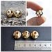 CNC Pure Brass Knife Skull All-copper EDC Accessory Anti-loss Paracord Pendant_desvips.com