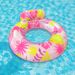 Outdoor Water Recreation Backrest With Handle Leaf Double Color Adult Underarm Ring PVC Thickened Anti Rollover Swimming Ring_desvips.com