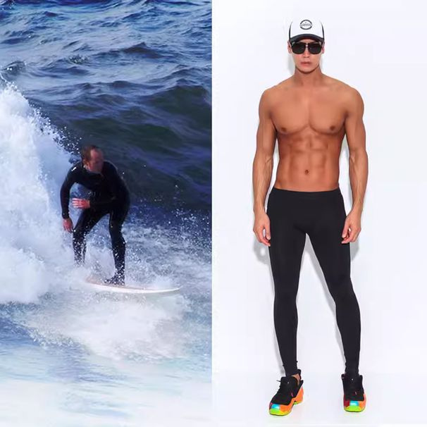 2025 New Men's Diving Long Sleeve Sun Protection Quick-Dry Swimsuit Jellyfish Surfing Suit Snorkeling Set_desvips.com