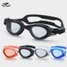 Adult Swim Unisex Fashion HD Anti-Fog Swimming Goggles With Earplugs Waterproof Silicone Eye Protection Glasses_desvips.com