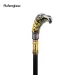 Golden Black Long Head Eagle Luxury Walking Stick Party Fashion Decorative Cospaly Cane Knob Crosier 90cm Performance Stage Cane_desvips.com
