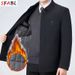 Thicken Padded Social Jackets Jacket Windbreak Fleece Lining Blazers For Men Business Luxury Men's Winter Coat XXXL_desvips.com