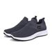 Men Walking Knit Mesh Breathable Lightweight Sneakers Slip-on Mens Casual Shoes Fashion Comfort_desvips.com