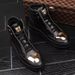 Athletic New Martin High-Top Metal Casual Leather Boots Men's Korean Style Trendy Street Dance Shoes_desvips.com
