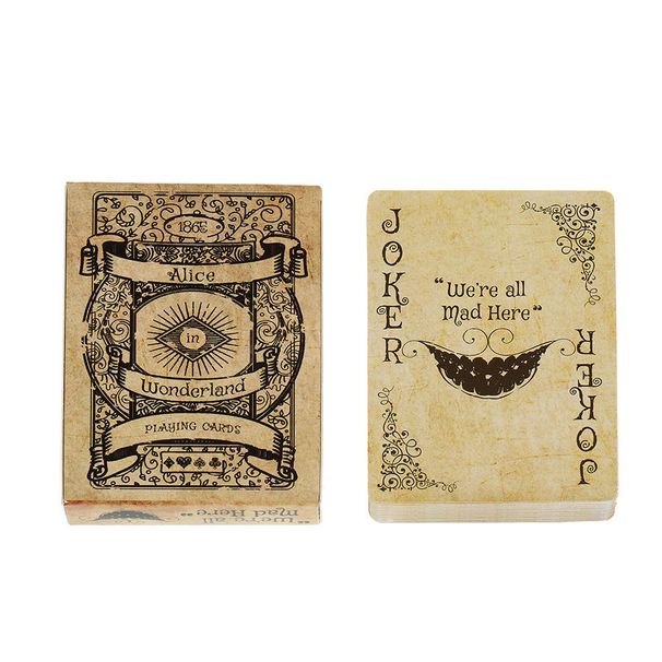 Vintage Alice Playing Cards Cute High-Value Creative Peripheral Card Collection Desktop Friend Gathering Game_desvips.com