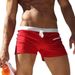 Men's Mid-Rise Sports Boxer Shorts - Solid Color With Secure Zipper & Drawstring (Anti-Slip & Breathable For Gym & Running)_desvips.com
