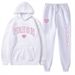 Plus Size Fashion Printed Sweatshirt Autumn Winter Fleece Warm Hoodie Casual Sports Women's Set_desvips.com