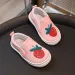 Cute Bear Strawberry Kids Canvas Children School Slip-on Sneakers Happysteps Unisex Boy Girl Flat Casual Sho 20-31_desvips.com