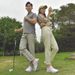 Golf Shoes Couple Spikeless Golf Training Shoes Waterproof Outdoor Sneakers_desvips.com