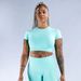 DFYNEIgnite Women's Running Yoga Sports Bra Quick Drying Breathable Vest Style Fitness Short Sleeve Gym Top_desvips.com