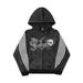 Long Sleeve Pullover Printed Pattern Sweatshirt And Sweatpants Set Street Hoodie American Style_desvips.com