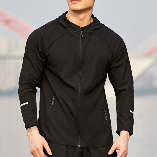 Spring Autumn Running Men's And Women's Cycling Sports Windproof Jacket, Outdoor Reflective Long Sleeve Quick Drying_desvips.com