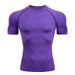Summer New Men's Short Sleeve T-Shirt Fitness Sweat High Elasticity Comfortable Quick-Dry Tight Shirt_desvips.com