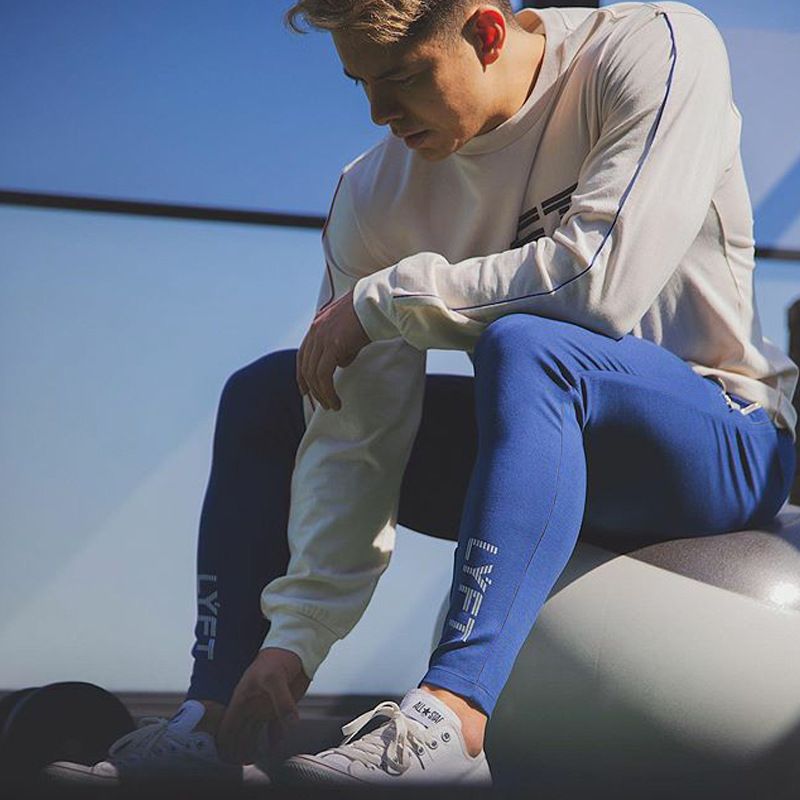 Men's Activewear New Sports Pants, Casual Fitness Men's Trousers, Slim Fit Zipper Sweatpants_desvips.com