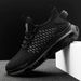 YRZL Mens Sneakers Sports Running Shoe Breathable Mesh Lightweight Non Slip Comfortable Walking Man Casual Shoes_desvips.com