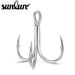 Three Blood Groove Thickened Reinforced Triple With Barbed Lure Anchor Fishing Bright Tin Saltwater Freshwater Hooks_desvips.com