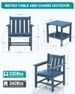 SERWALL 3-Piece Patio Bistro Set With Outdoor Chairs And Side Table In Navy_desvips.com