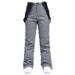for Men And Women Winter Outdoor Windproof Water-Resistant Warm Thickened Snowboard Snow Ski Bib Pants_desvips.com