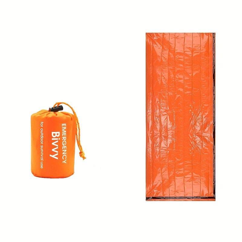 Portable Emergency Drawstring Closure, Suitable Spring Autumn, Single-person, Windproof, Warm, With PE Aluminum Film,_desvips.com