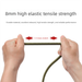 Outdoor Carabiner Elastic 8mm Thick Bungee Cord Luggage Binding Strap Tent Rope Hook Camping Clothesline_desvips.com