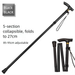New Foldable Cane Portable Ultra-light Elderly Walking Outdoor Hiking Stick_desvips.com