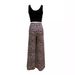 Women's Clothing Elegant print belted tank top leopard print high-waisted wide-leg pant suit_desvips.com