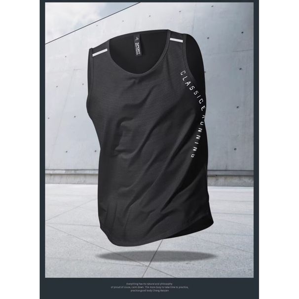 Sports Vest Men's Fitness Summer Ice Silk Top Running Sleeveless Quick-drying Clothes, Loose Camisole Basketball_desvips.com
